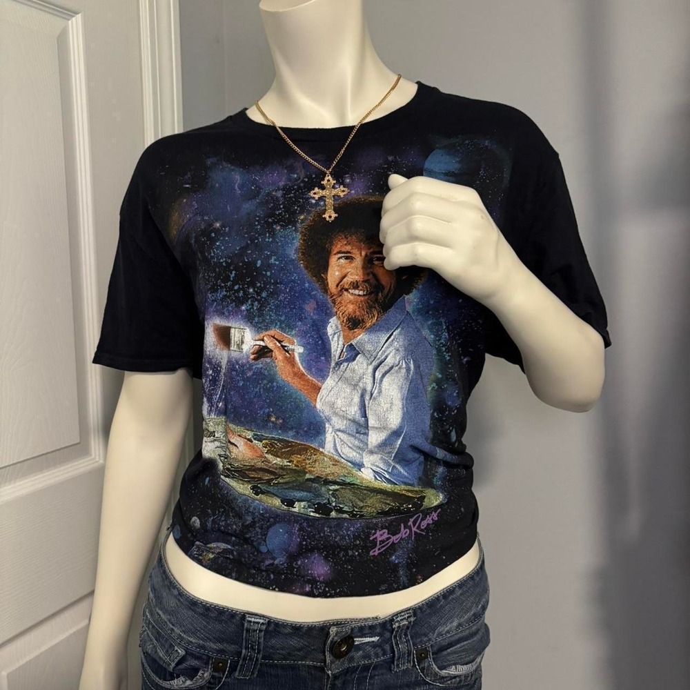 Bob Ross Galaxy Graphic Tee